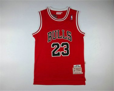 Maillot De Basket Chicago Bulls Michael Jordan 23 97-98 Season Commemorative Version Engrener Rouge